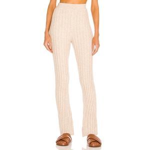 Anine Bing Women’s Cream Val Wool Pants Size Large